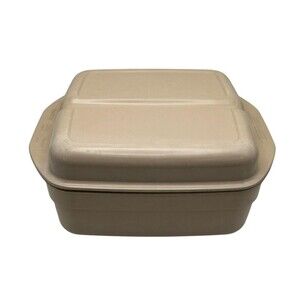 Vintage Anchor Hocking MicroWare 3 Qt Versatility Pan USA Microwave Safe Used